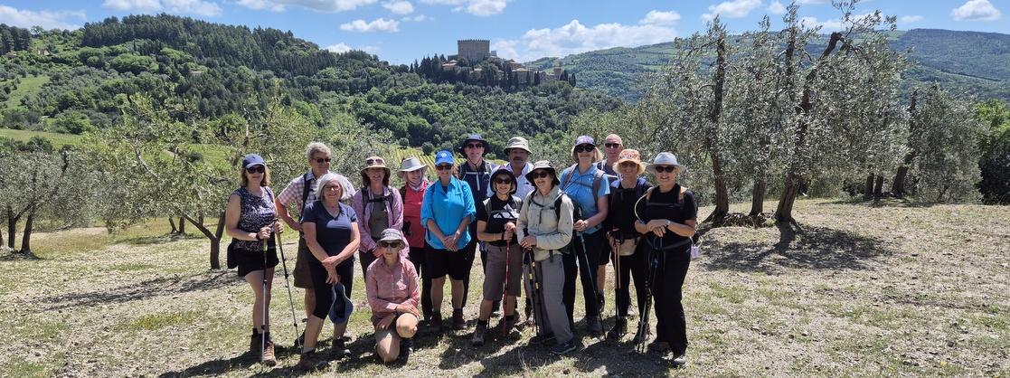 Hiking in the Val d'Orcia